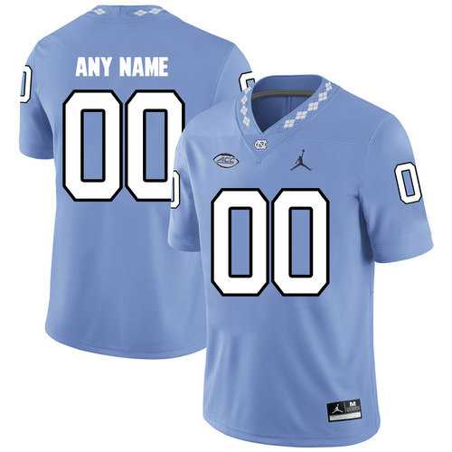 Mens North Carolina Tar Heels Customized Blue College Football Jersey